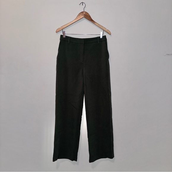 New w/o Tag Joie Women’s US 4 (FITS LIKE 6) Long Loose Fit Green Dress Pants - Picture 3 of 6